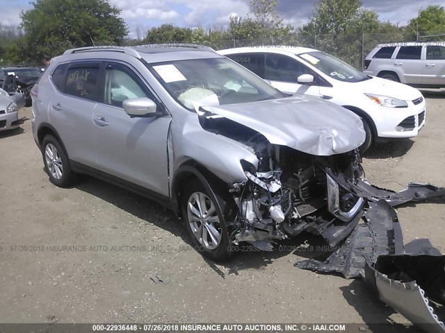 5N1AT2MV4FC843392 - 2015 NISSAN ROGUE S/SL/SV SILVER photo 1