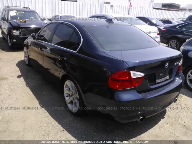 WBAVB73597VF54196 - 2007 BMW 335 I Navy photo 3