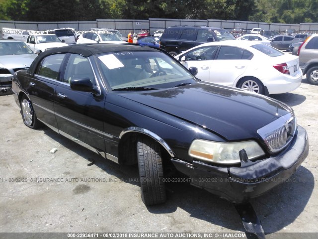 1LNHM83W73Y662956 - 2003 LINCOLN TOWN CAR CARTIER BLACK photo 1