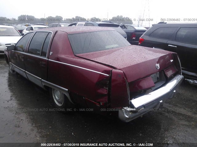 1G6DW52P3SR713967 - 1995 CADILLAC FLEETWOOD BROUGHAM RED photo 6