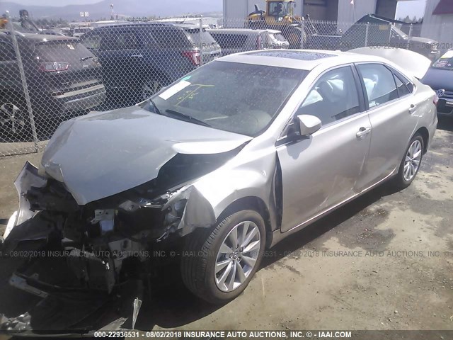 4T1BK1FK1HU584345 - 2017 TOYOTA CAMRY XSE/XLE Qızıl foto 2
