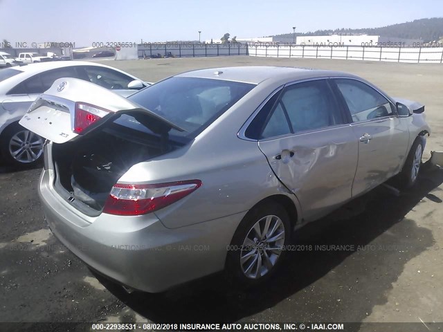 4T1BK1FK1HU584345 - 2017 TOYOTA CAMRY XSE/XLE Qızıl foto 4