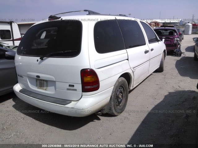 2FMZA5141WBD80410 - 1998 FORD WINDSTAR WAGON WHITE photo 4