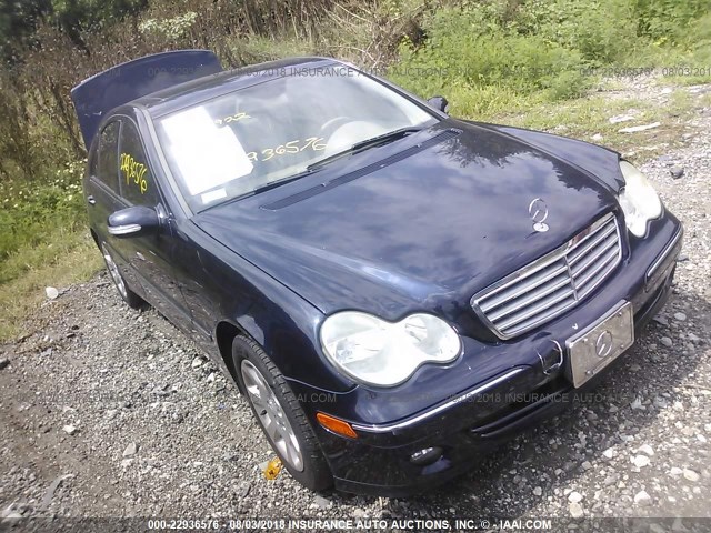 WDBRF92H76F760346 - 2006 MERCEDES-BENZ C GENERATION 2006 280 4MATIC Navy photo 1