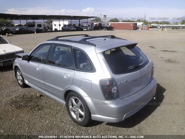 JM1BJ245121526111 - 2002 MAZDA PROTEGE PR5 SILVER photo 3