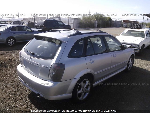 JM1BJ245121526111 - 2002 MAZDA PROTEGE PR5 银色 照片 4