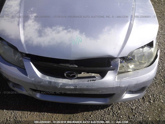 JM1BJ245121526111 - 2002 MAZDA PROTEGE PR5 SILVER photo 6