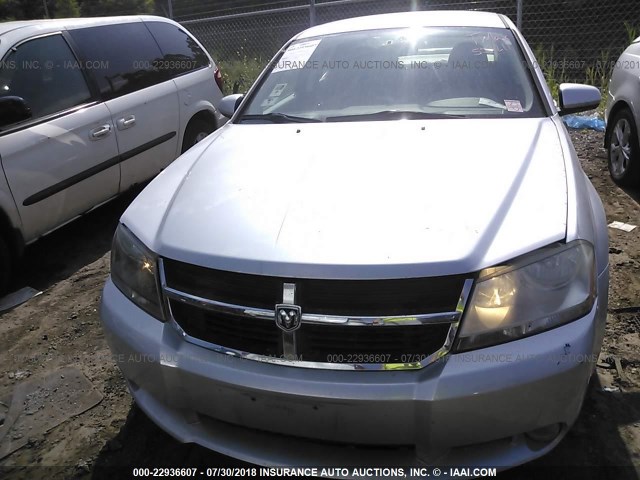 1B3LC56B69N559211 - 2009 DODGE AVENGER SXT/R/T SILVER photo 6