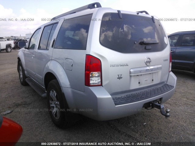 5N1AR1NB9BC600149 - 2011 NISSAN PATHFINDER S/LE/SE GRAY photo 3