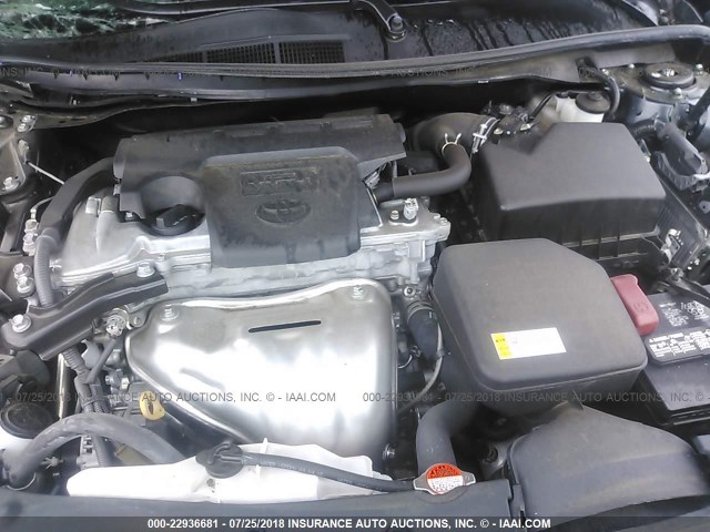 4T1BF1FKXGU136057 - 2016 TOYOTA CAMRY LE/XLE/SE/XSE BLACK photo 10