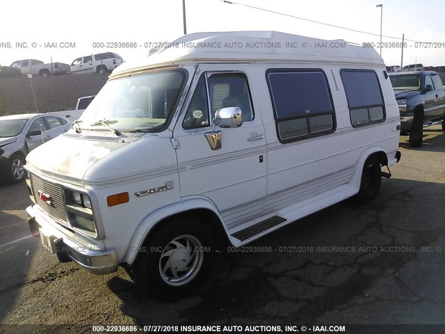 1GDEG25K6N7500780 - 1992 GMC RALLY WAGON / VAN G2500 WHITE photo 2