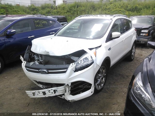 1FMCU9J99GUA67424 - 2016 FORD ESCAPE TITANIUM WHITE photo 2