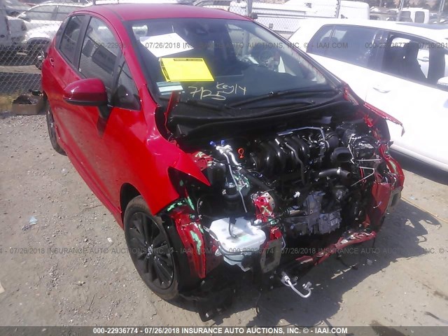 3HGGK5H79JM715849 - 2018 HONDA FIT EX/EXL RED photo 1