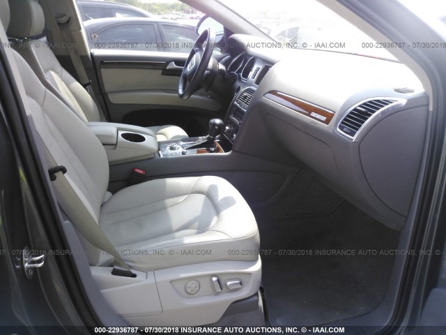 WA1DGAFE8DD015988 - 2013 AUDI Q7 PRESTIGE GRAY photo 5