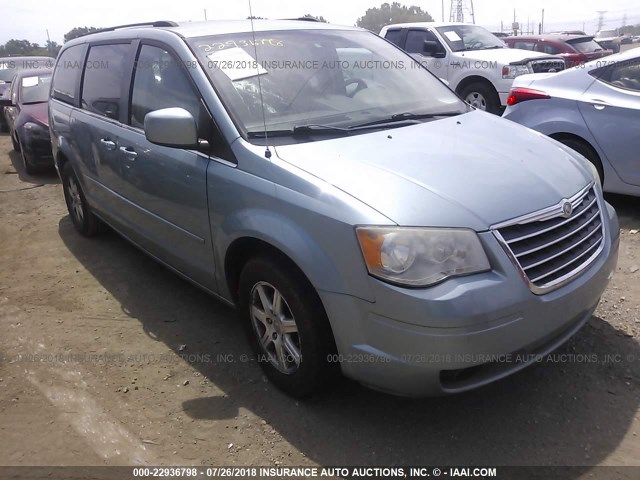 2A8HR54P38R773021 - 2008 CHRYSLER TOWN & COUNTRY TOURING Light Blue photo 6