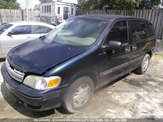 1GNDU23EX2D162956 - 2002 CHEVROLET VENTURE ECONOMY BLUE photo 2