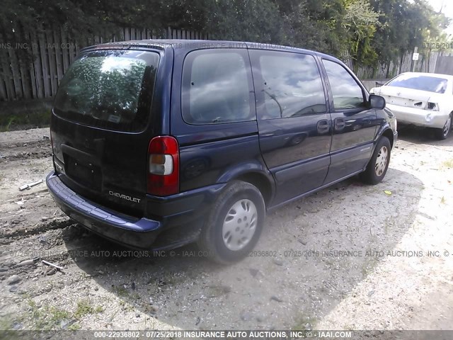 1GNDU23EX2D162956 - 2002 CHEVROLET VENTURE ECONOMY BLUE photo 4