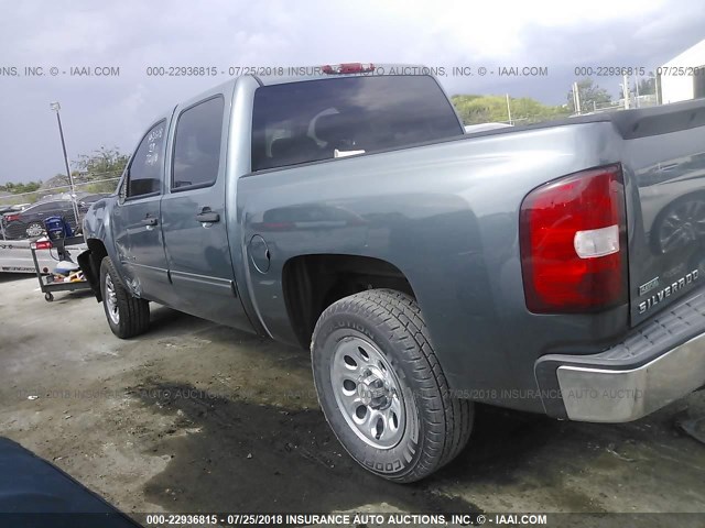 3GCRCREA5AG262453 - 2010 CHEVROLET SILVERADO C1500  LS BLUE photo 3