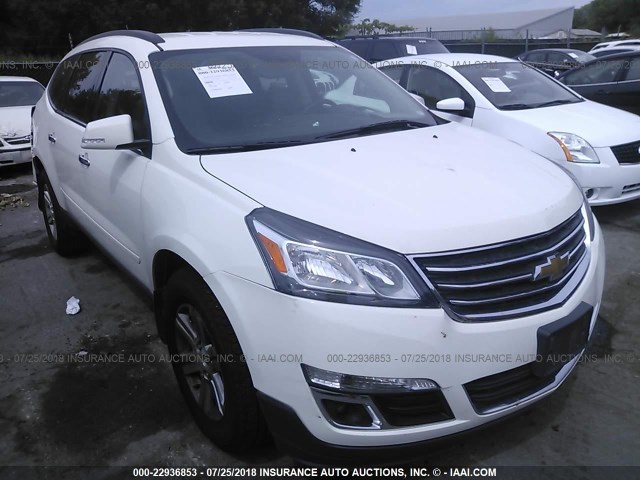 1GNKVGKD1DJ215848 - 2013 CHEVROLET TRAVERSE LT WHITE photo 1