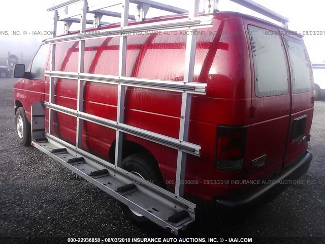 1FTSE3EL1BDB35482 - 2011 FORD ECONOLINE E350 SUPER DUTY VAN RED photo 3