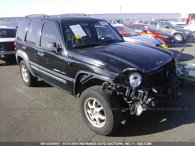 1J4GL48K83W503841 - 2003 JEEP LIBERTY SPORT/FREEDOM შავი ფოტო 1