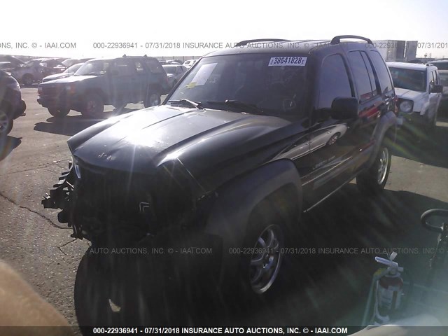 1J4GL48K83W503841 - 2003 JEEP LIBERTY SPORT/FREEDOM შავი ფოტო 2
