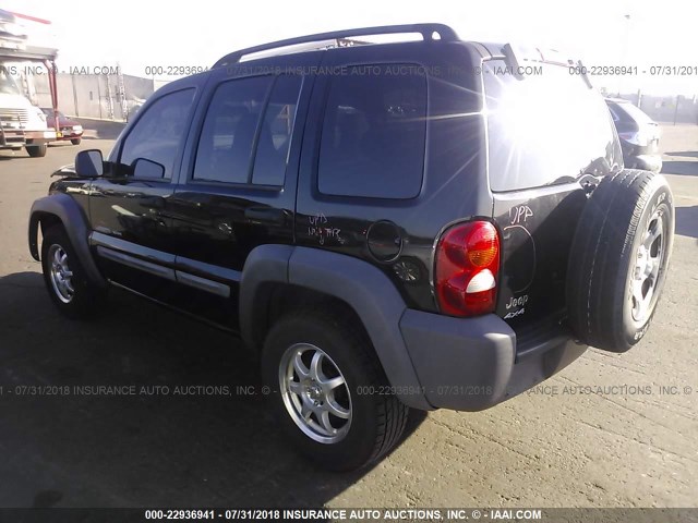 1J4GL48K83W503841 - 2003 JEEP LIBERTY SPORT/FREEDOM შავი ფოტო 3