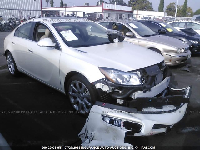 2G4GU5GV2C9200532 - 2012 BUICK REGAL PREMIUM WHITE photo 1