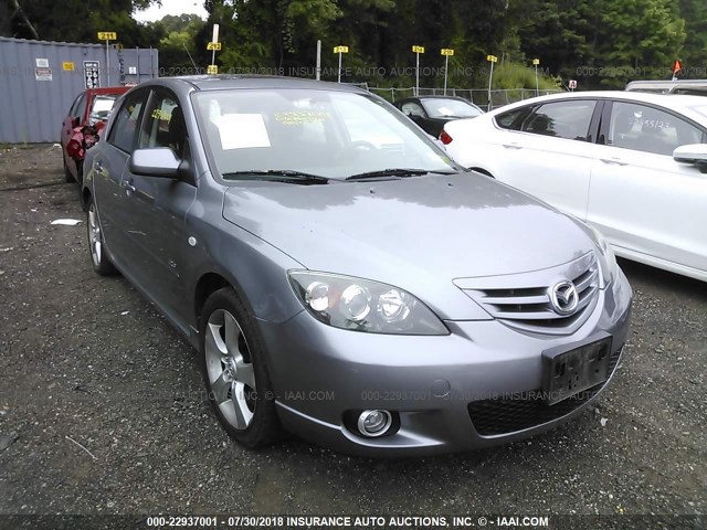 JM1BK344561489144 - 2006 MAZDA 3 HATCHBACK GRAY photo 6