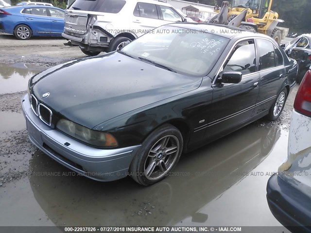 WBADN634X1GM71177 - 2001 BMW 540 I AUTOMATIC GREEN photo 2