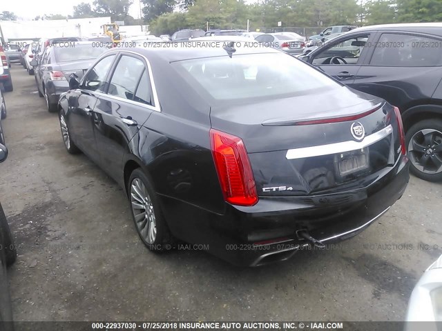 1G6AX5SX0E0188729 - 2014 CADILLAC CTS LUXURY COLLECTION BLACK photo 3