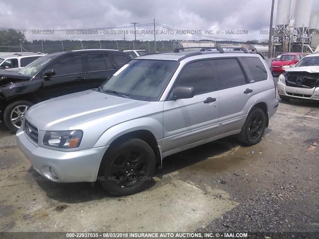 JF1SG65673H717494 - 2003 SUBARU FORESTER 2.5XS ვერცხლისფერი ფოტო 2