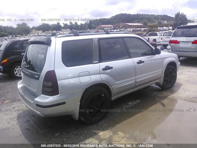 JF1SG65673H717494 - 2003 SUBARU FORESTER 2.5XS ვერცხლისფერი ფოტო 4