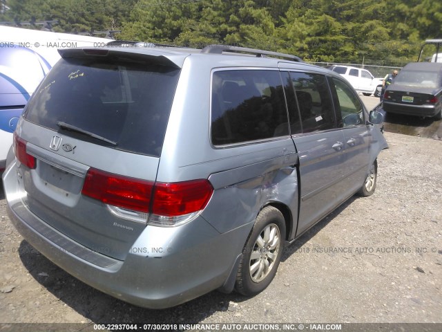 5FNRL38708B023888 - 2008 HONDA ODYSSEY EXL SILVER photo 4