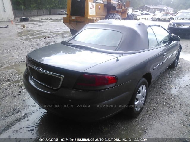 1C3EL45X75N502948 - 2005 CHRYSLER SEBRING GRAY photo 4