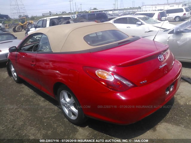 4T1FA38P96U105062 - 2006 TOYOTA CAMRY SOLARA SE/SLE წითელი ფოტო 3