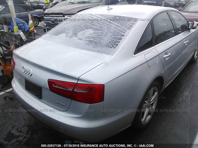 WAUDFAFC1CN097625 - 2012 AUDI A6 SILVER photo 6