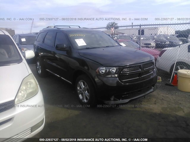 1C4RDJAG7CC112701 - 2012 DODGE DURANGO SXT BLACK photo 1