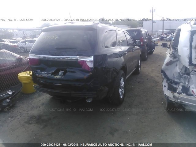 1C4RDJAG7CC112701 - 2012 DODGE DURANGO SXT BLACK photo 4