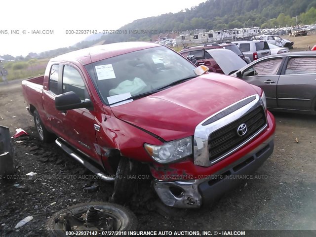 5TBBV54198S510827 - 2008 TOYOTA TUNDRA DOUBLE CAB/DOUBLE CAB SR5 RED photo 1