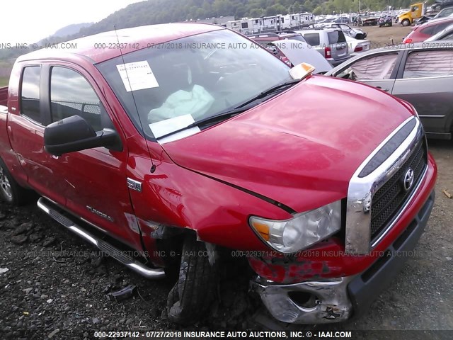 5TBBV54198S510827 - 2008 TOYOTA TUNDRA DOUBLE CAB/DOUBLE CAB SR5 RED photo 6