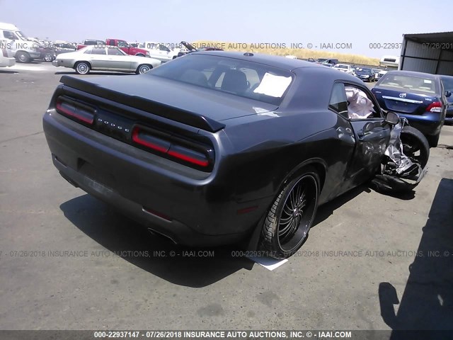 2C3CDZAG0FH839687 - 2015 DODGE CHALLENGER SXT GRAY photo 4