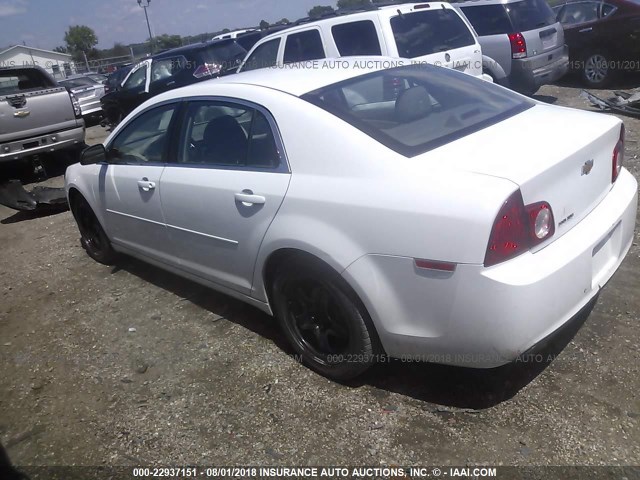 1G1ZA5EUXCF389477 - 2012 CHEVROLET MALIBU LS თეთრი ფოტო 3