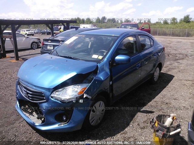 ML32F3FJ3JHF08156 - 2018 MITSUBISHI MIRAGE G4 ES Mavi foto 2