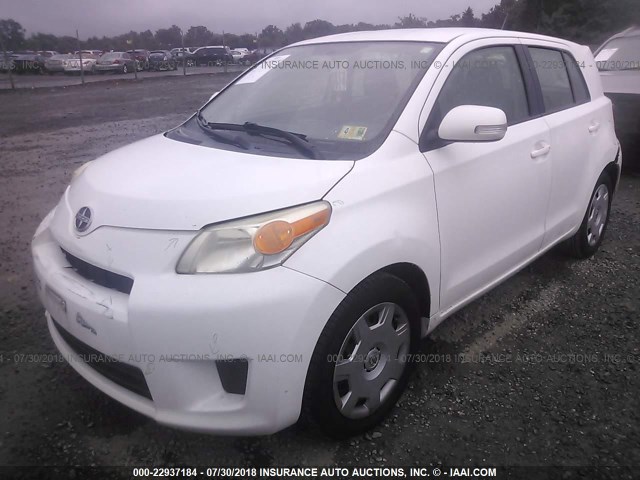 JTKKU10428J007407 - 2008 TOYOTA SCION XD WHITE photo 2