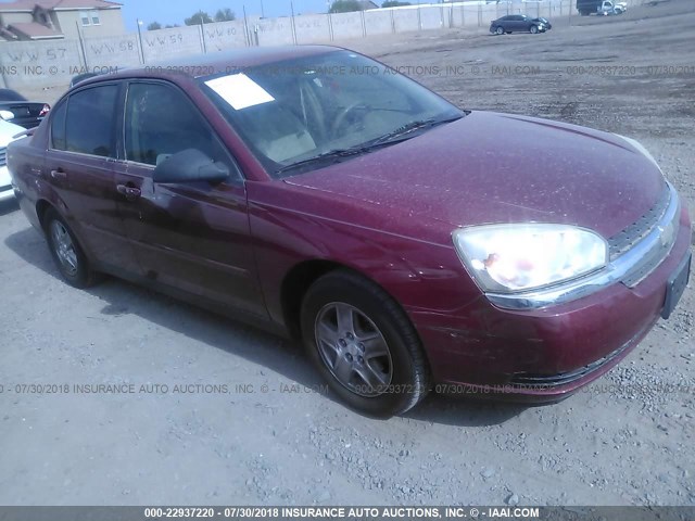 1G1ZT54894F115719 - 2004 CHEVROLET MALIBU LS მუქწითელი ფოტო 1