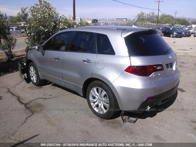 5J8TB2H20CA001562 - 2012 ACURA RDX SILVER photo 3