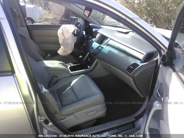 5J8TB2H20CA001562 - 2012 ACURA RDX SILVER photo 5