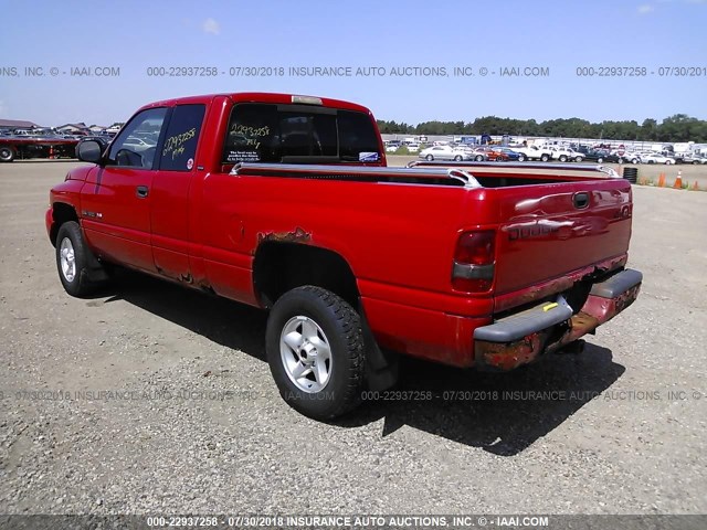 1B7HF13Z21J510573 - 2001 DODGE RAM 1500 RED photo 3