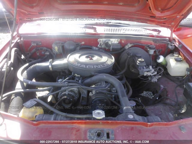 1B7FL26X2PS204265 - 1993 DODGE DAKOTA RED photo 10